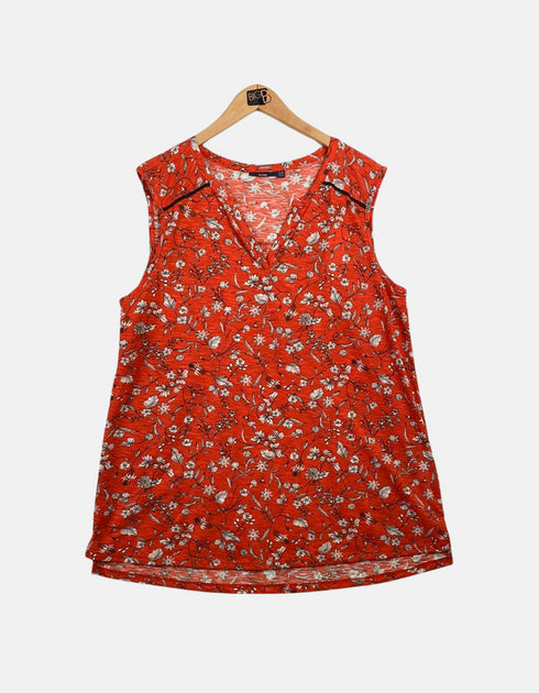 Orange floral big tank FM